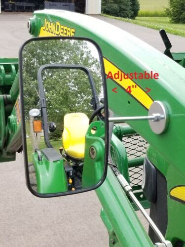 mirror for 595 skid steer|john deere retractable arm mirror.